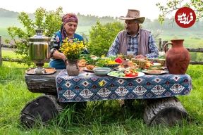 ببینید؛ غذای روستایی در آذربایجان؛ پخت یک خورشت باکویی با گوشت و سبزیجات در طبیعت