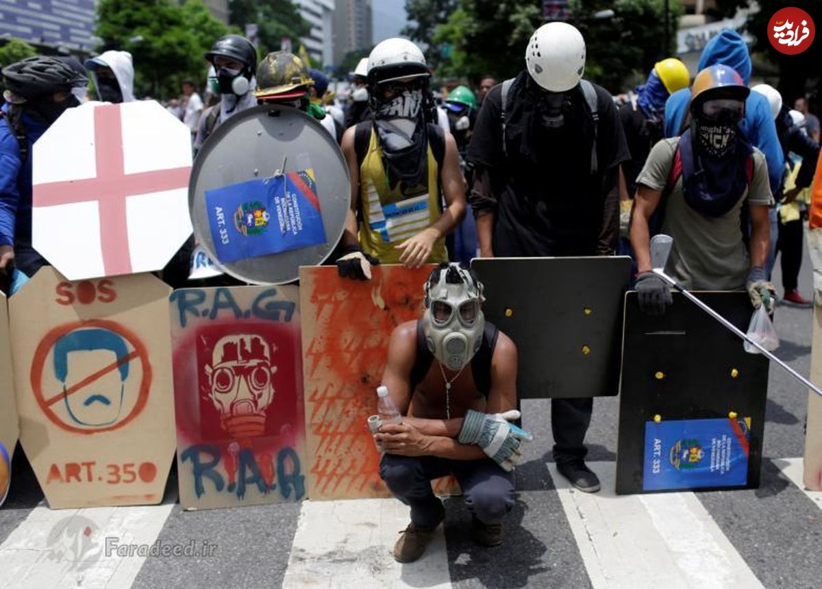تصاویر/ ماسک‌های معترضان در ونزوئلا