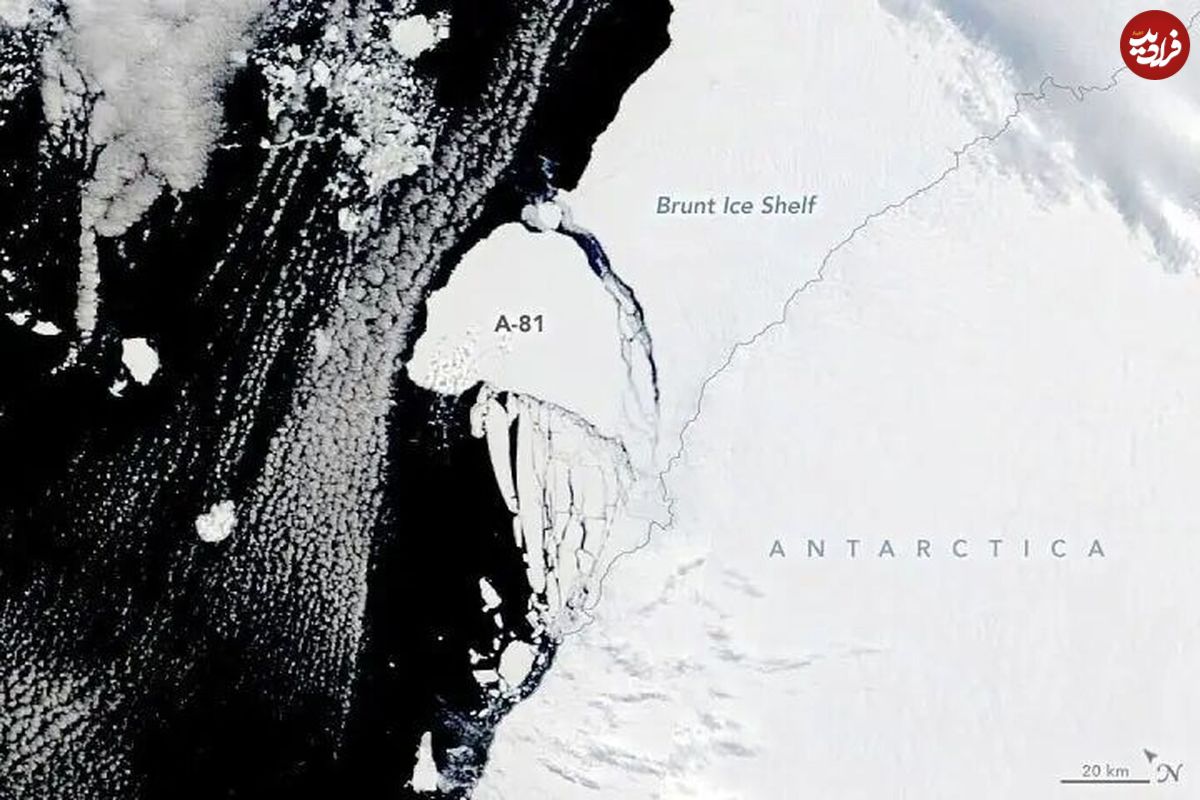 سکوی یخی برانت در قطب جنوب شکست