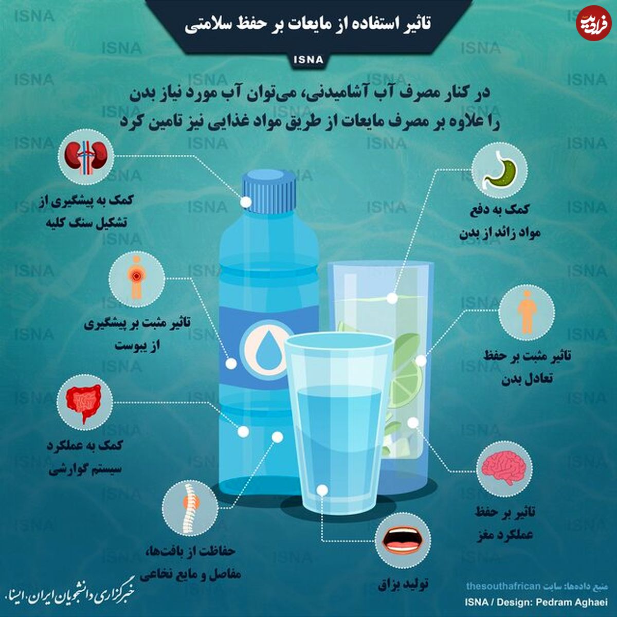 تصویر/ تاثیر استفاده از مایعات بر حفظ سلامتی