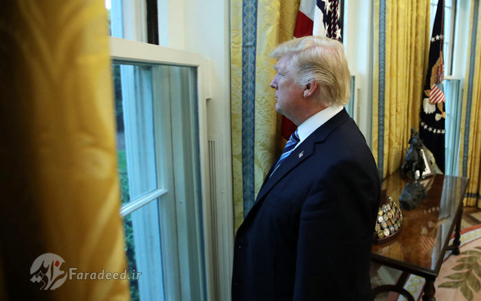 تصاویر/ ترامپ در پیله کاخ سفید