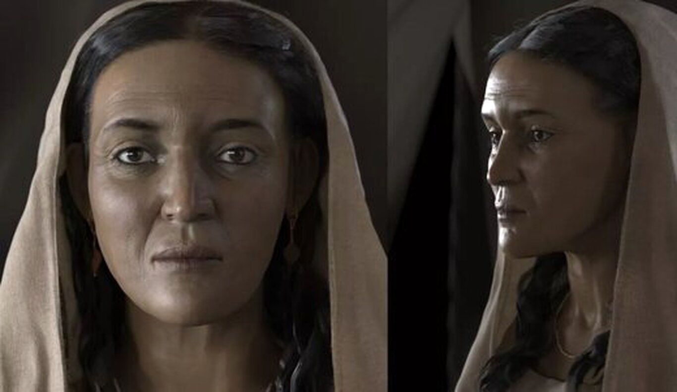 (عکس) چهره زن ۲۰۰۰ ساله عربستانی!