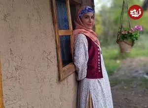 عکس| سفر در زمان؛ «نجمه زن غلام» در پشت صحنه سریال سوجان؛ سال 1403