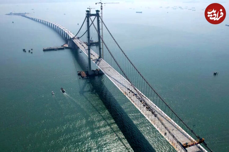 (تصاویر) پل ۲۴ کیلومتری و ۶.۷ میلیارد دلاری نمادی از جاه طلبی های چین