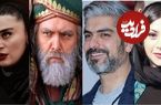 (عکس) «فریبرز عرب‌نیا، آزاده صمدی، اندیشه فولادوند و مهدی پاکدل» در پشت صحنۀ «گاهی»