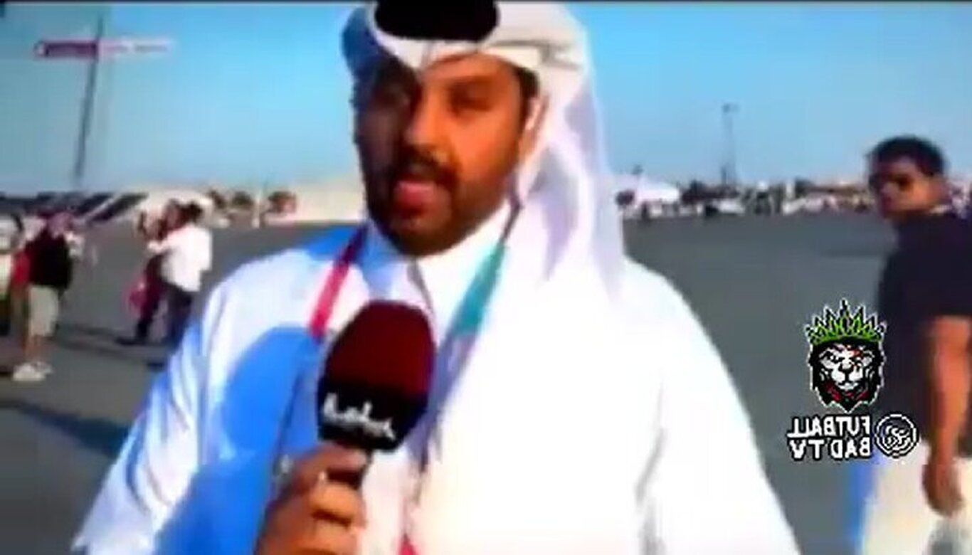 (ویدئو) لحظه بیهوش شدن خبرنگار تلویزیون قطر روی آنتن زنده