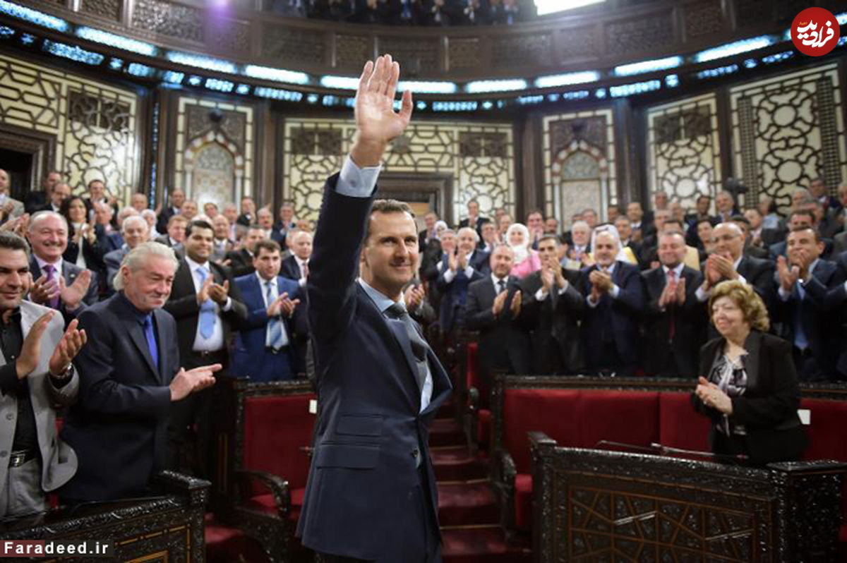 تصاویر/ سخنرانی اسد در پارلمان جدید