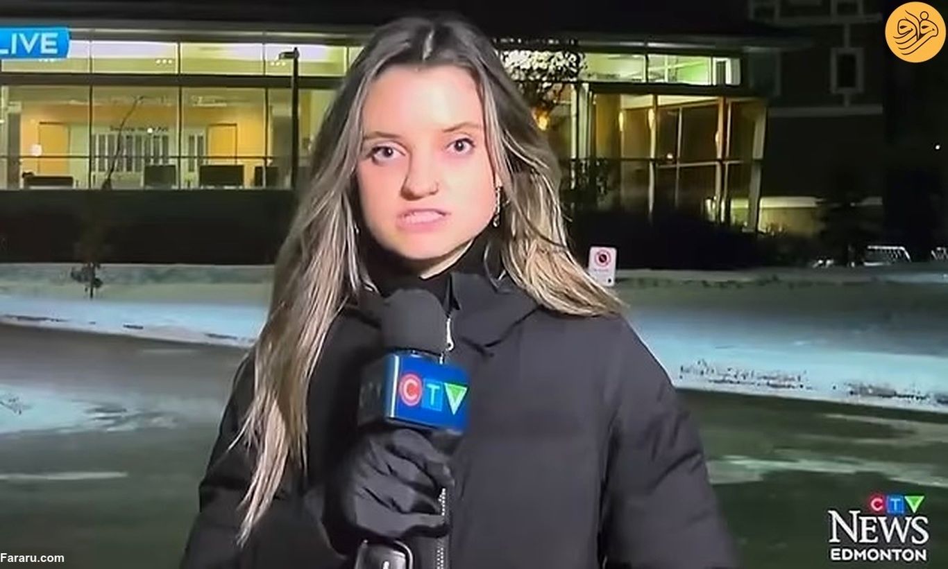 (ویدئو) غش کردن خبرنگار زن در پخش زنده تلویزیونی