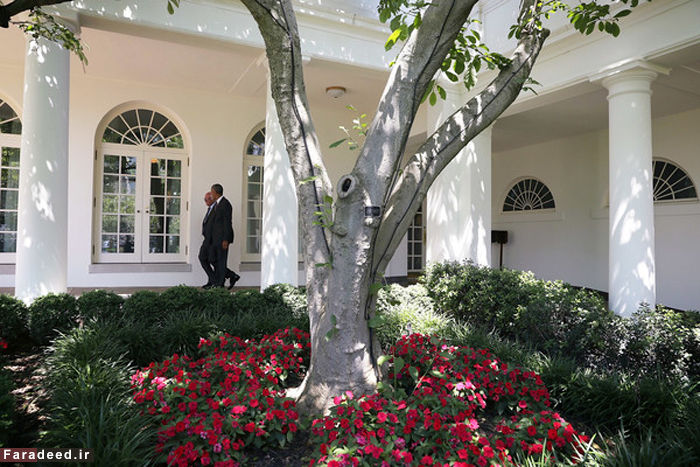 تصاویر/ دیدار سندرز و اوباما در کاخ‌سفید
