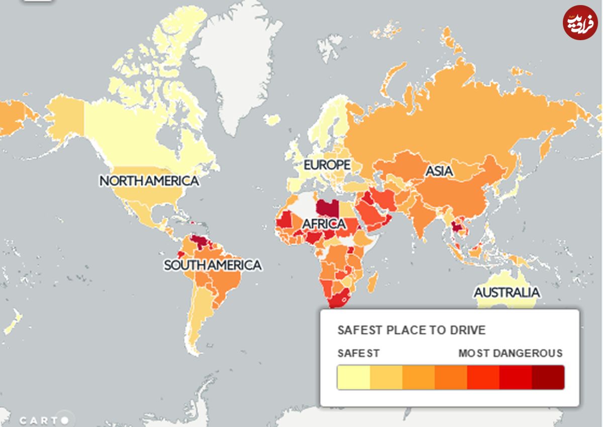 خطرناک‌ترین و امن‌ترین کشورهای دنیا برای رانندگی
