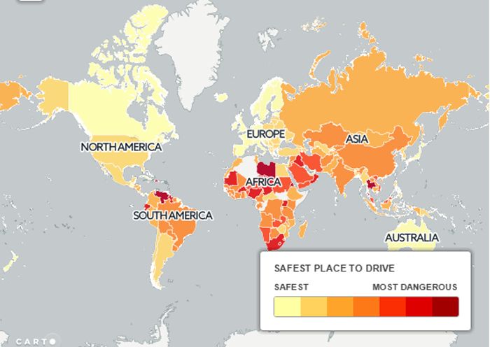 خطرناک‌ترین و امن‌ترین کشورهای دنیا برای رانندگی