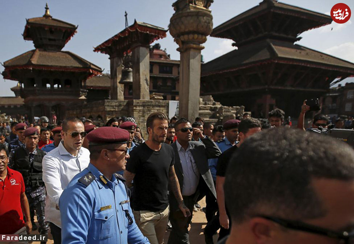 (تصاویر) دیوید بکهام در نپال پا به توپ شد