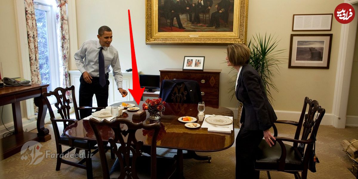 تصاویر/ راز دکمه قرمز روی میز رئیس‌جمهوری آمریکا