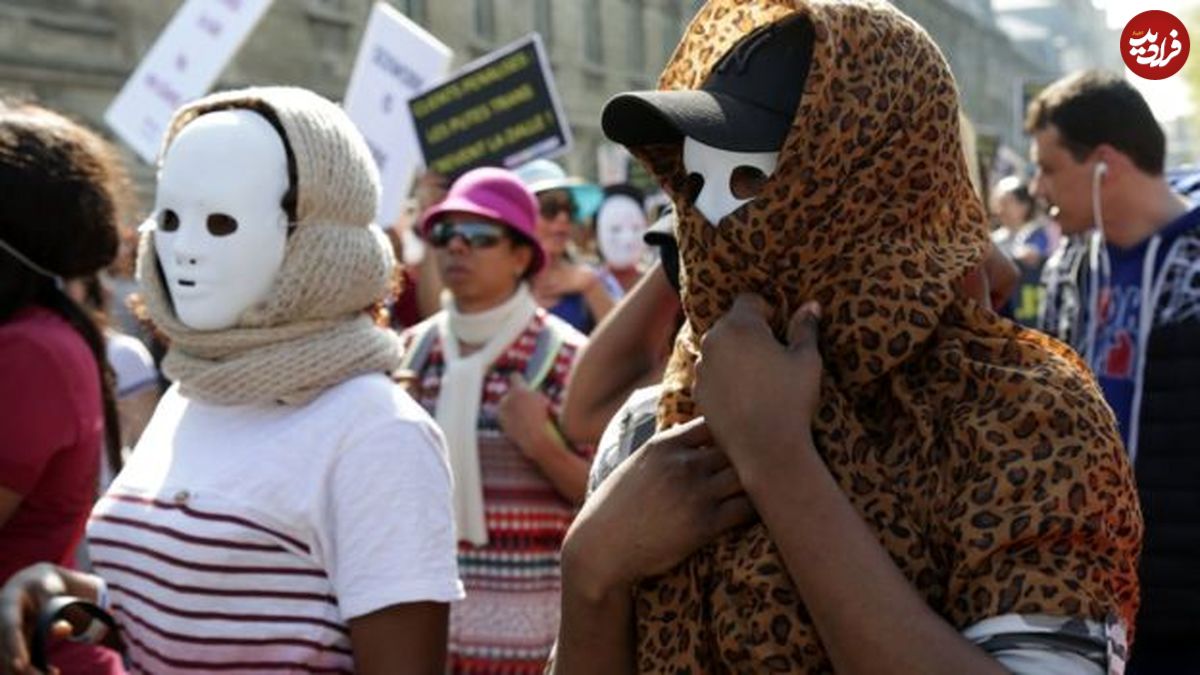 تصاویر/ تظاهرات عجیب زنان روسپی در فرانسه!