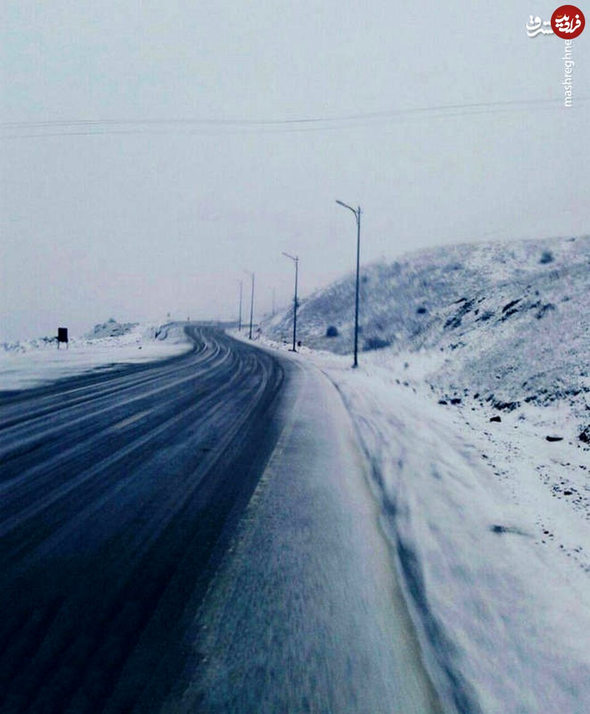 تصاویر/بارش شدید برف در گردنه حیران