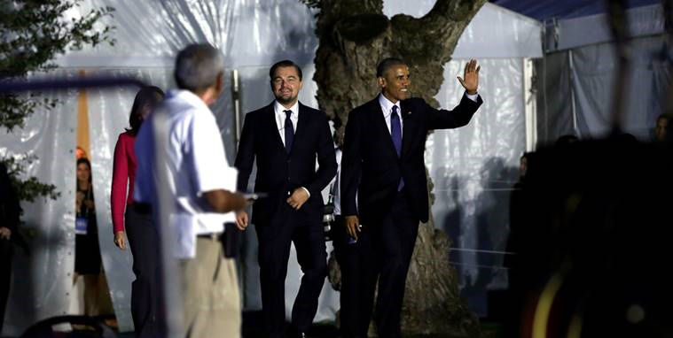 تصاویر/ نشست تخصصی دی‌کاپریو و اوباما برگزار شد