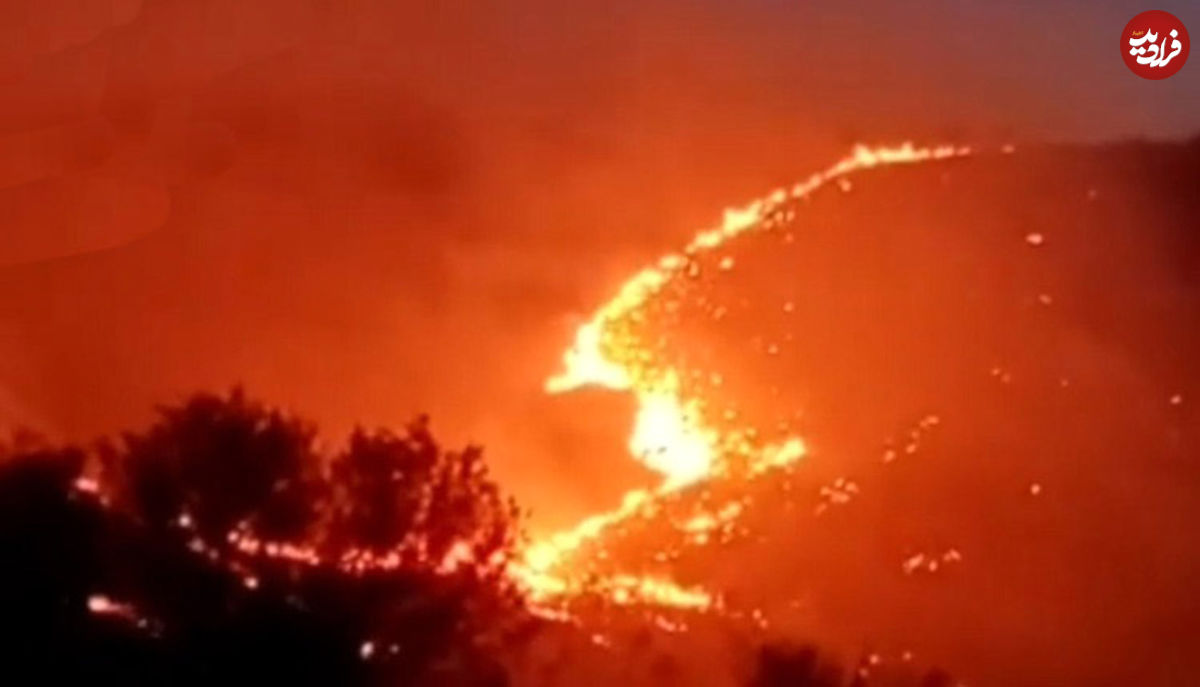 آتش سوزی تنگه هایقر فیروزآباد