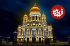 تصاویر؛ کلیسای مجللی که با فولاد ذوب شده تانک‌های جنگ جهانی ساخته شد!