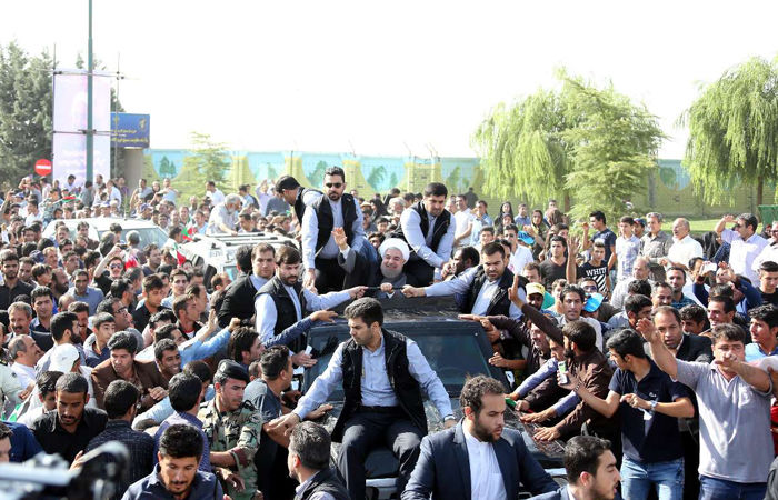 تصاویر/ استقبال از روحانی در کرمانشاه