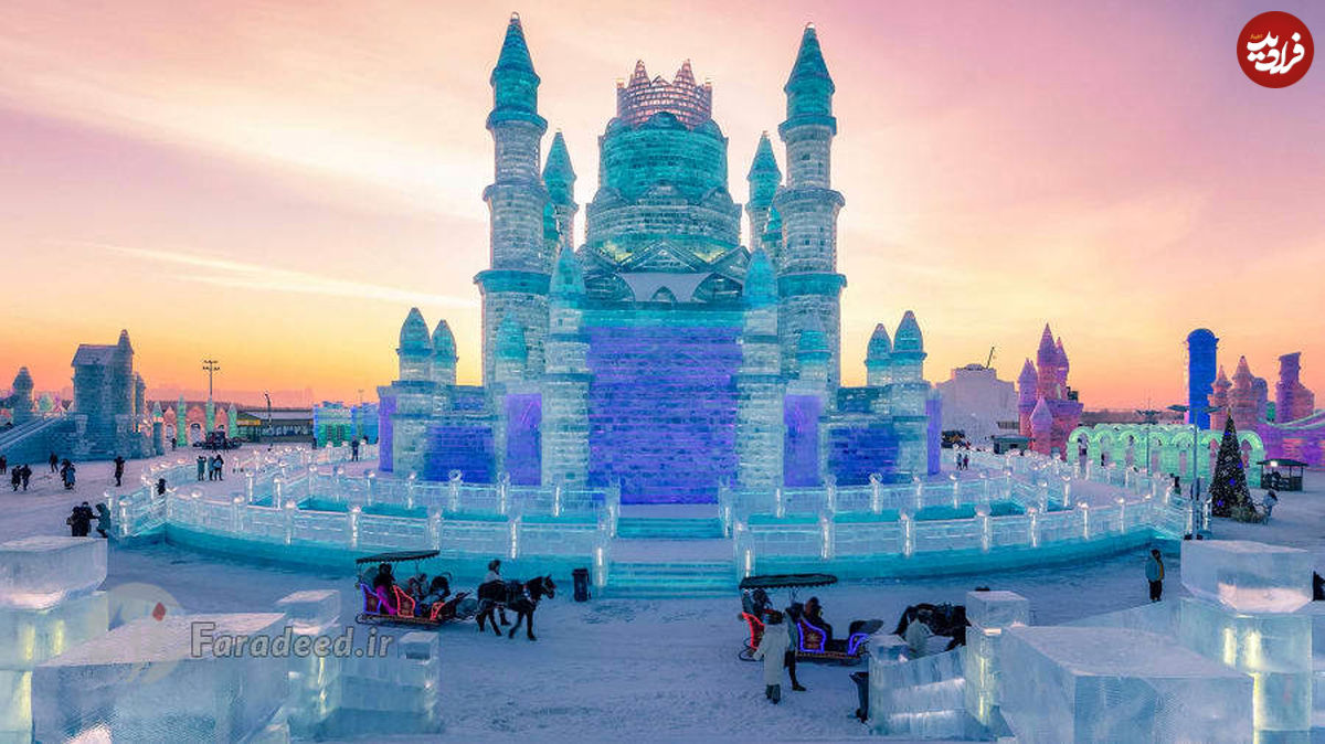 تصاویر/ بزرگترین جشنواره برف و یخ در چین