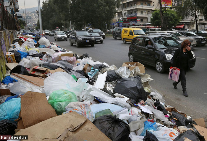 تصاویر/ ادامه بحران زباله در لبنان