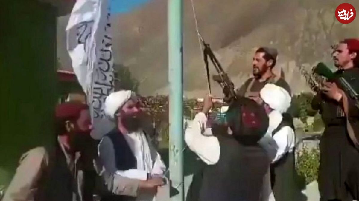 عکس/ طالبان پرچمش را در پنجشیر برافراشت