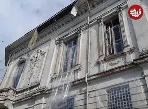عکس| خسارت به کاخ موزه بندرانزلی در پی حملات دشمن