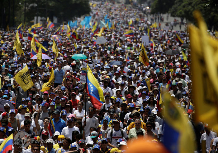 تصاویر/ "مادر تمام تظاهرات‌ها" در ونزوئلا