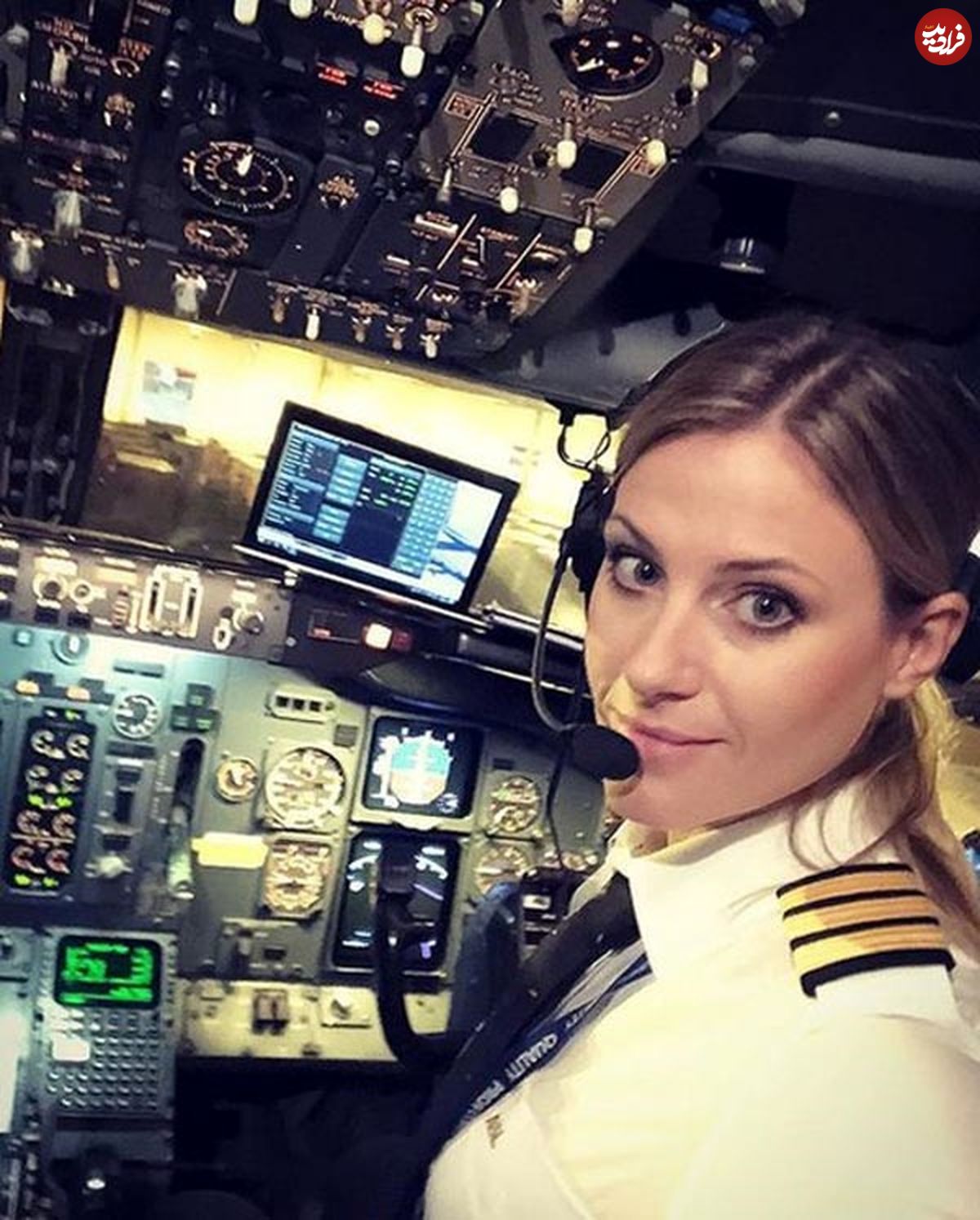 تصاویر/ ماریا پترسون؛  زیباترین خلبان جهان