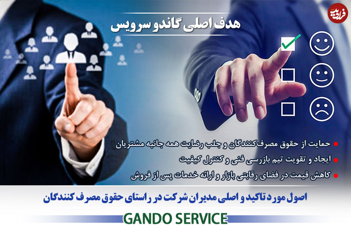 گاندو سرویس برای چهارمین بار نشان حمایت از حقوق مصرف کنندگان را دریافت نمود