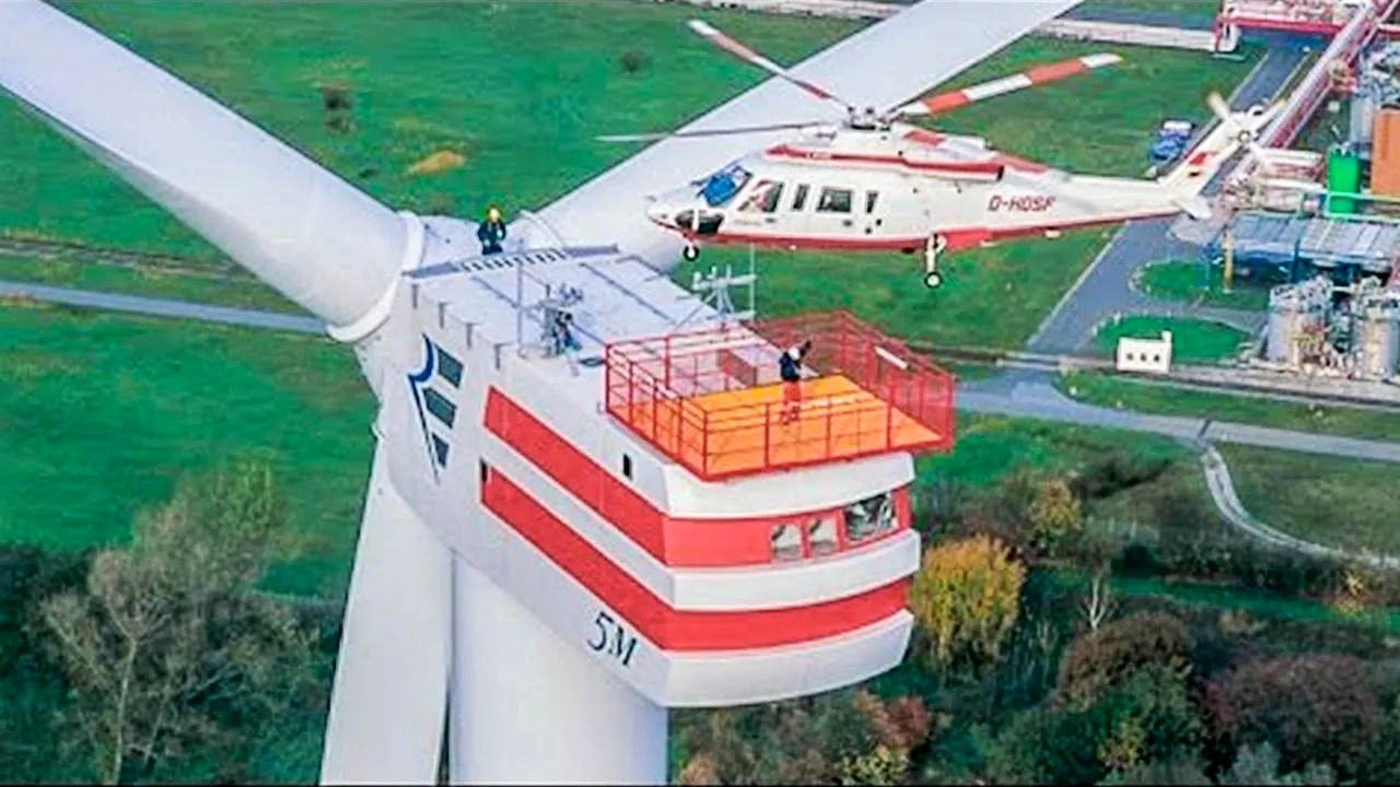 (ویدئو) چگونه بلندترین توربین بادی تولید برق جهان نصب و راه اندازی می شود؟