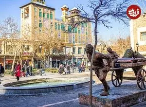 عکس| سفر به ایران قدیم؛ «خیابان ناصرخسرو» در یک ظهر خلوت؛ یک قرن قبل