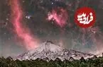 عکس روز ناسا از «سحابی شکارچی» بر فراز یک کوه آتشفشانی
