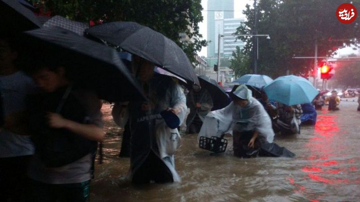 بارندگی بی‌سابقه در مرکز چین