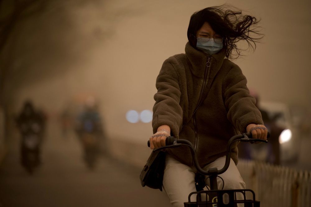 تصاویر/ طوفان شن در چین