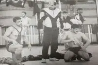 عکسی نادر از کشتی امیر و رسول خادم