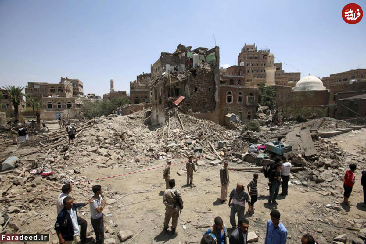(تصاویر) بمب‌های سعودی روی خانه‌های مردم