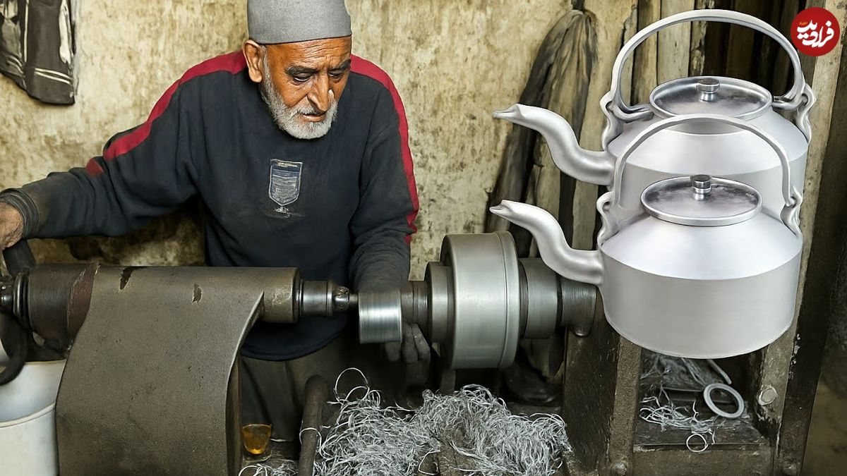 ببینید؛ صفر تا صد بازیافت ضایعات آلومینیومی و تولید کتری در پاکستان