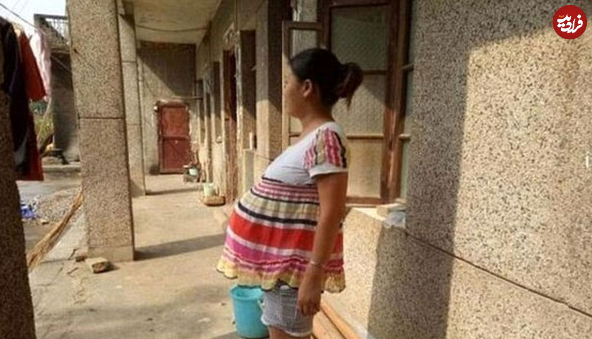 تصاویر/ زن حامله عجیب در چین!