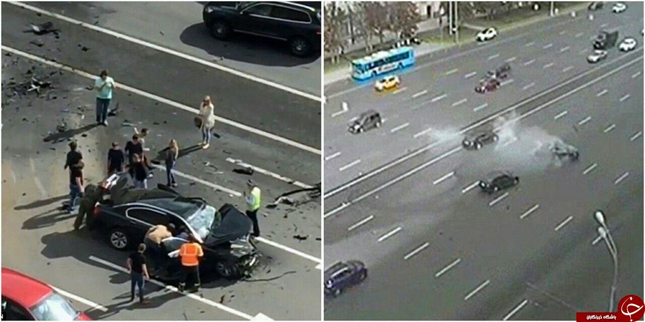 تصاویر/ ماجرای تصادف ماشین پوتین چه بود؟