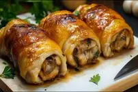 ببینید| طرز پخت یک غذای خوشمزه با ران مرغ و قارچ به روش ایتالیایی ها