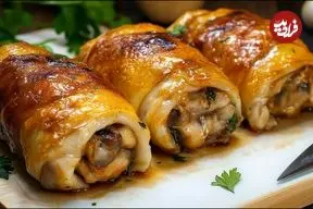 ببینید| طرز پخت یک غذای خوشمزه با ران مرغ و قارچ به روش ایتالیایی ها