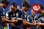 ببینید| رویارویی لیونل مسی با بطری آب عجیب دروازه‌بان انگلیس