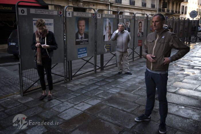 تصاویر/ آغاز انتخابات ریاست‌جمهوری فرانسه
