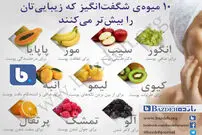 ۱۰ میوه شگفت‌انگیز که شما را زیباتر می‌سازند