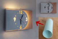 ببینید| یک روش ساده و خلاقانه برای ساخت یک ساعت دیواری با کمک لوله پلیکا