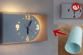 ببینید| یک روش ساده و خلاقانه برای ساخت یک ساعت دیواری با کمک لوله پلیکا