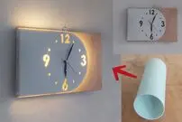 ببینید| یک روش ساده و خلاقانه برای ساخت یک ساعت دیواری با کمک لوله پلیکا