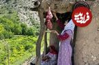 ببینید؛ غذای روستایی در ایران؛ پخت غذای محلی با جگر بره و سیب زمین در طبیعت