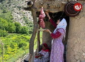 ببینید؛ غذای روستایی در ایران؛ پخت غذای محلی با جگر بره و سیب زمین در طبیعت